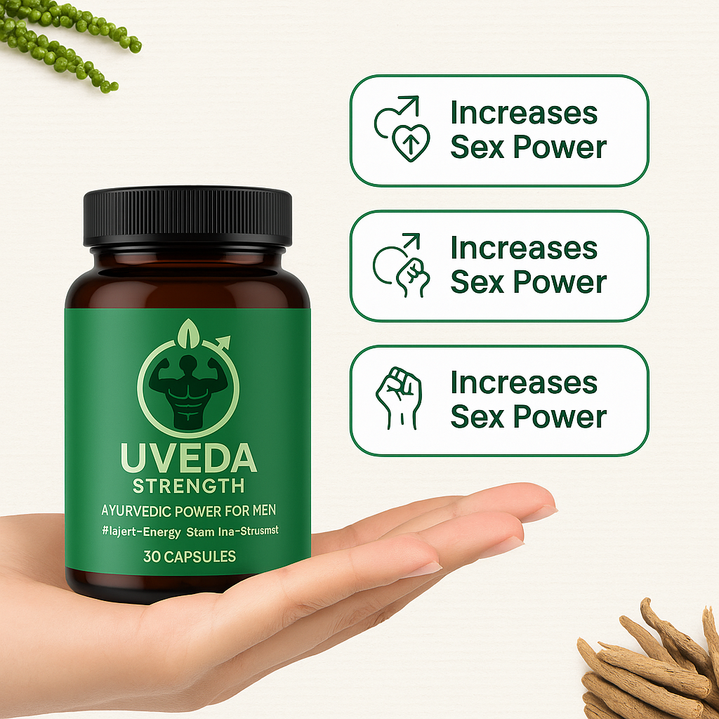 Uveda Strength Oil + Capsules – For Men 50%off