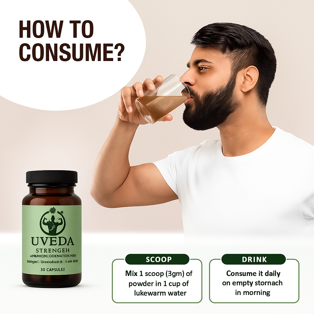 Uveda Strength Oil + Capsules – For Men 50%off